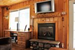 Cozy Gas Fireplace and Flat Screen TV